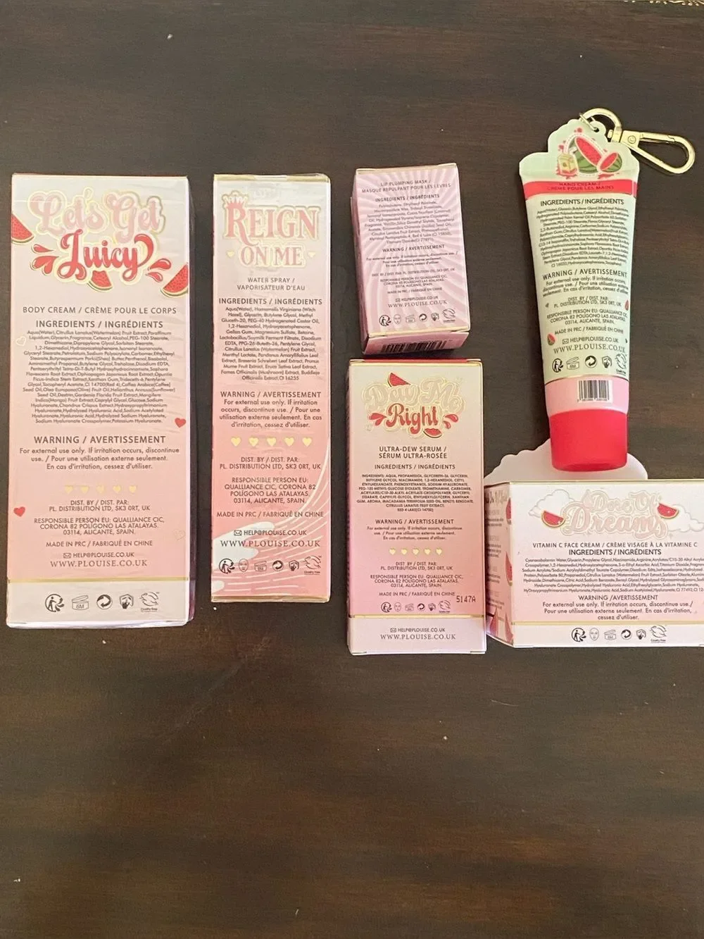 P.Louise Talk Juicy To Me Watermelon Skincare Gift Set 6 Full Size Products NIB